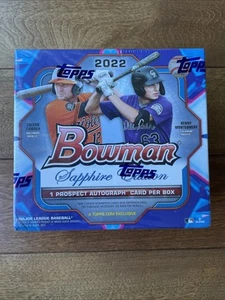 🔥 Bowman 2022 Sapphire Edition Baseball Box - 8 Packs - Picture 1 of 3