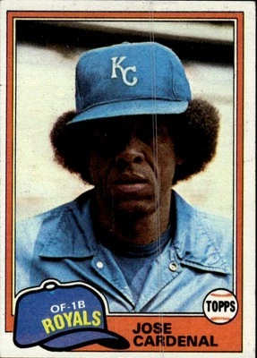 1981 Topps #473 Jose Cardenal Kansas City Royals - Image 1 of 2