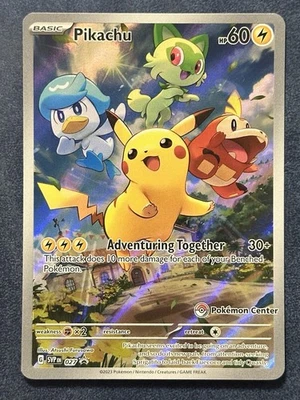 Paldea Evolved Pikachu (Pokemon Center  Stamped) SVP027 - Image 1 of 4