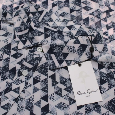 Robert Graham NWT Stamos Casual Button Down Shirt Size XXL Classic Blue & White - Image 1 of 4