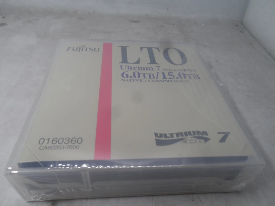 NEW!  FUJITSU LTO7 Ultrium7 6.0TB/15TB Tape Cartridge for IBM HP DELL Tape Drive - Image 1 of 2