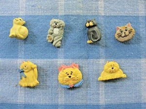 Bottoni gambo gatto gattino - sette stili a scelta - nuovi - Foto 1 di 8