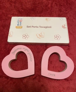 THUN SET PORTA TOVAGLIOLI CUORE SAN VALENTINO - Foto 1 di 4