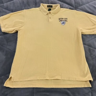 Camisa Polo Royse City Bulldogs Texas Amarilla Para Hombres S/S Algodón Tiger Hill XL Foto 1 de 4