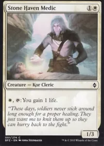 4X STONE HAVEN MEDIC 051/274 KAMPF UM ZENDIKAR MTG MAGIC LP X4 - Bild 1 von 1