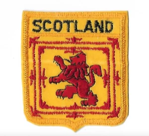 Schottland Flagge Schild Aufnäher Größe 2,5"" x 2,75"" Zoll - Bild 1 von 1