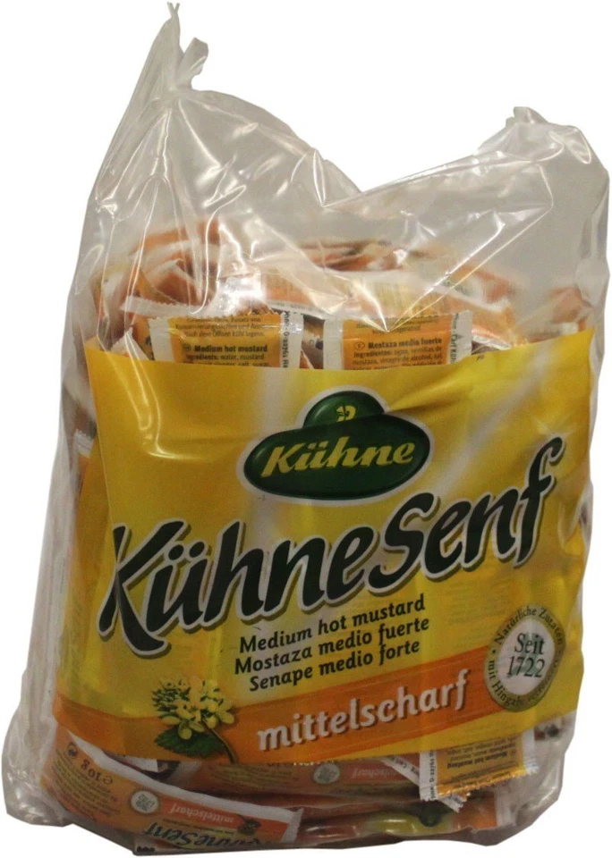 Kühne Senf Mittelscharf Portionen 1500g