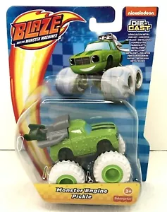 NOC Blaze Monster Engine Pickle Truck Green White Fisher Price Die-Cast - Picture 1 of 2