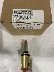 ONE CHICAGO FAUCET CERAMIC LONG 1/4-TURN, 377-XKLHJKNF LEFT HAND, LEAD FREE - Picture 1 of 4