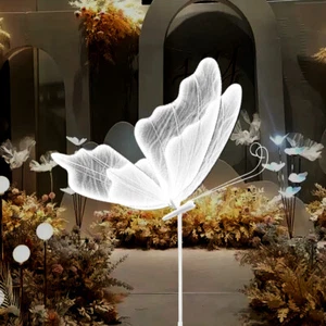 Lámpara de pie mariposa 1 pieza lámpara de techo decoración romántica fiesta ambiente accesorios - Imagen 1 de 12
