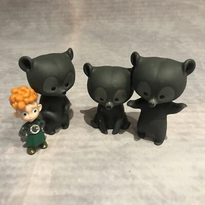 Mattel BRAVE Transforming Triplets Brothers Bear Dolls Set Rare - Picture 1 of 6