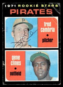 1971 TOPPS FRED CAMBRIA PITTSBURGH PIRATES #27 SIGNED/AUTOGRAPH XA1558