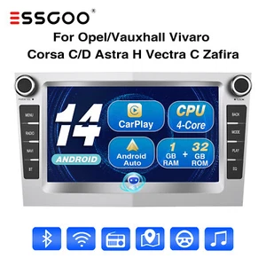 32G Android 14 Carplay Autoradio GPS NAV Für Opel Astra H Corsa C D Vivaro Combo - Bild 1 von 14