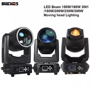 SHEHDS Fascio LED 150W/160W 3IN1/180W/200W/230W/300W Testa mobile illuminazione palco - Foto 1 di 120