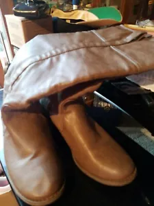 Womens Knee Pull On Fashion Faux Leather Riding 6.5 - Picture 1 of 3