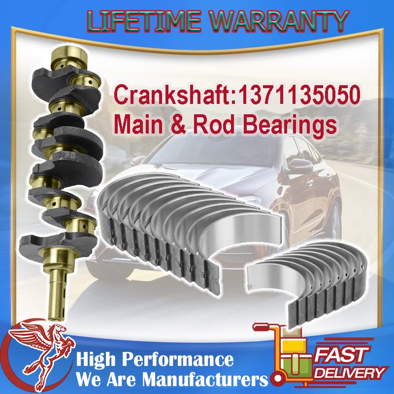 Engine Crankshaft+Main&Rod Bearing Kit For Toyota 4Runner Pickup 2.4L 1371135050 - Image 1 of 4