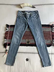 Jeans skinny AllSaints 33 31 Prison Estelle zip caviglie etichetta 30 32 blu slim AW08 - Foto 1 di 16