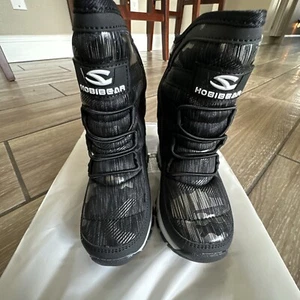 Kids Boys Snow Boots Winter Waterproof Slip Resistant Cold Weather Shoes SZ 10 - Picture 1 of 6