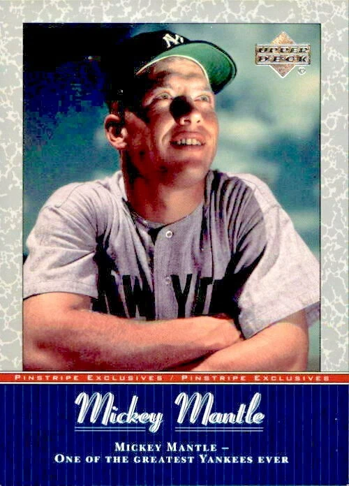 2001 Upper Deck Pinstripe Exclusives Mantle - Pick Your Favorite Card - Image 1 of 1