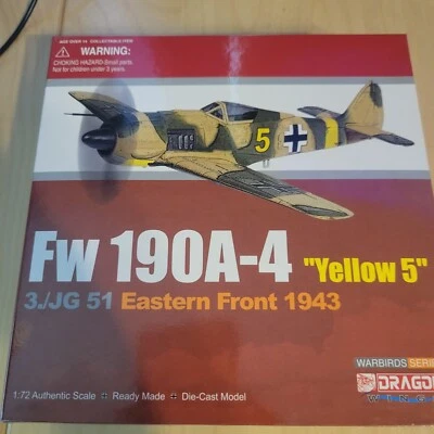 Dragon Models MESSERSCHMITT FW 109A-4 "Yellow 5" 1:72 Diecast - Image 1 of 2