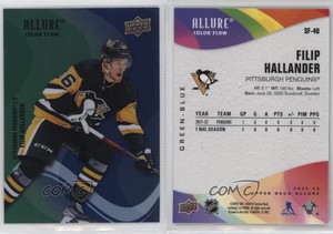 2022-23 Upper Deck Allure Color Flow Green Blue Filip Hallander #SF-40 Rookie RC
