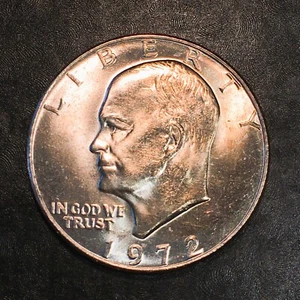 1972-D Eisenhower IKE Dollar Uncirculated - High Quality Scans #Q285 - Picture 1 of 2