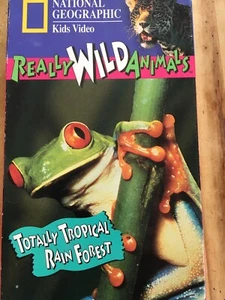 TOTALLY TROPICAL RAIN FOREST VHS 1994 REALLY WILD ANIMALS NATIONAL GEOGRAPHIC - Picture 1 of 6