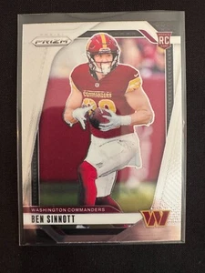 Ben Sinnott 2024 Panini Prizm Base Rookie Card #307 RC Washington Commanders - Picture 1 of 2