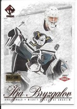 01-02 Pacific Private Stock Premiere Date Ilya Bryzgalov Rookie RC /100 #111
