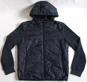 Vince Camuto Mens Size M Navy Blue Midweight Hooded Jacket Hybrid VO058SV5085 - Picture 1 of 7