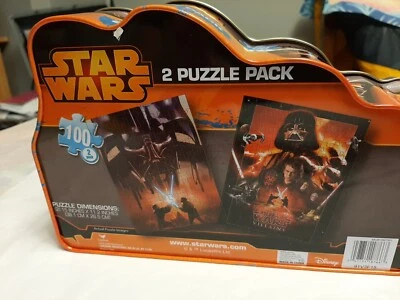 Star Wars Villains Collectors Puzzle in Tins - 2 Puzzles Ages 5+ Disney new tin - Image 1 of 4