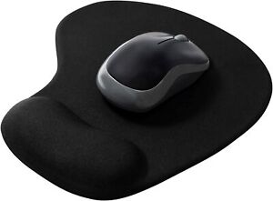 Black Anti-Slip Comfort Wrist Gel Rest Support Mouse Mat With Gel PC Laptop