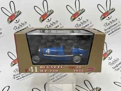 DIE CAST 1/43  " BUGATTI TIPO 59 - 1933 HP 230 " R41 BRUMM - Immagine 1 di 2