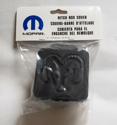 New 2019-2026 Dodge RAM With Updated LOGO 2" Trailer Receiver PLUG, OEM Mopar - Image 1 of 2