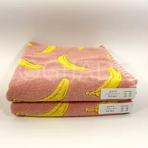 Peri Home Set of 2 Towels 2 Bath 100% Cotto New - Picture 1 of 6