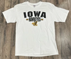 Vintage Y2K 70s Iowa Hawkeyes Logo College Big10 Big Ten XL Shirt Football - Picture 1 of 3