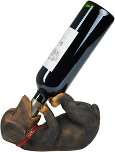 BRUBAKER Wine Bottle Holder Thirsty Dog - Dachshund - Drunk Animals - Wiener Dog - Picture 1 of 9