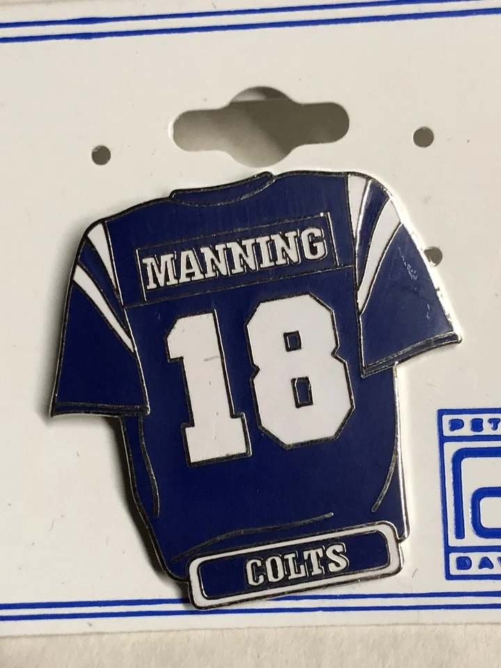 Peyton Manning Indianapolis Colts jersey lapel hat pin NFL 18 - Image 1 of 1