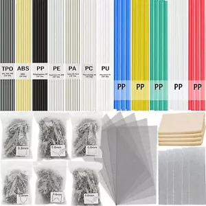 Kit de soldadura de plástico 720 piezas 106 piezas varillas de soldadura de plástico 600 piezas soldador de plástico Sta - Imagen 1 de 2