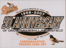 2007 Bluefield Orioles 50th Anniversary Grandstand #NNO Logo Checklist - NM Card