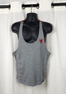 Strong Liftwear Meshtech T-back Grey/Black/Red Size M CR056 AA 02 - Picture 1 of 10