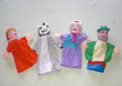 Rotkäppchen und der böse Wolf Handpuppen - und Jäger Großmutter - Puppenspiel - Bild 1 von 4