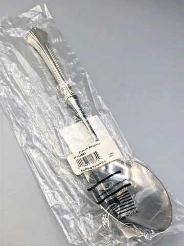 French Regency by Wallace Sterling Stuffing Spoon 11.25", NEW Cover