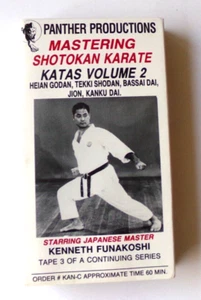 Mastering Shotokan Karate KATAS  Vol 2 VHS Tape Panther Prod.  Kenneth Funakoshi - Picture 1 of 1