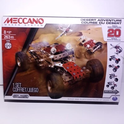 Meccano Desert Adventure Set, 20 Model Building Set, 263 Pieces Ages 8+ - Image 1 of 4