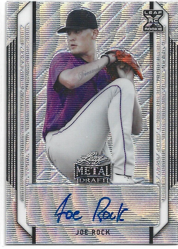 2021 Leaf Metal Draft Rookie Auto Joe Rock BA-JR1 - Image 1 of 1