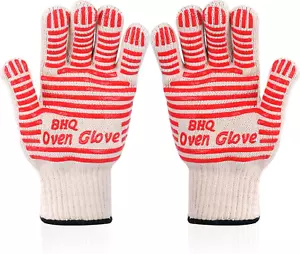 Extreme Heat Resistant Oven Gloves - 932F - Cooking Gloves for BBQ, Grilling, Ba - Picture 1 of 7