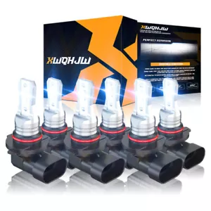 For Jeep Commander 2006-2010 6x 6000K LED Headlight Hi/Low + Fog Light Bulbs Kit - Foto 1 di 11