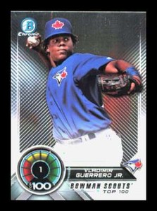 2018 Bowman Chrome Scouts' Top 100 Vladimir Guerrero Jr. #BTP-1 Blue Jays