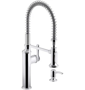 Kohler R10651-SD-CP Sous Pro-Style Single-Handle Pull-Down Sprayer Kitchen Fauce - Picture 1 of 6